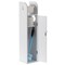 White Freestanding Bathroom Toilet Paper Roll Holder with Storage and Extra Slot For Tissue Roll